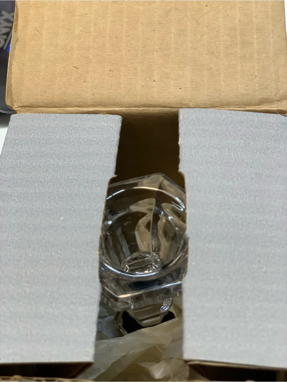 Partylite 8” Venice Taper Lead Crystal Candle Holder  P7365 NEW in Box